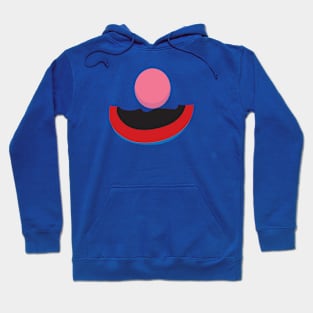 Smiling Blue Friend (for Face Mask) Hoodie